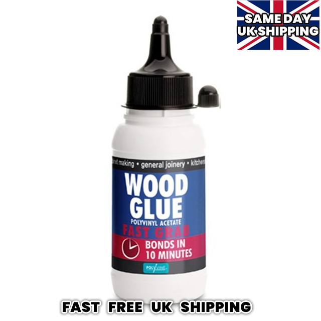 POLYTEN Wood PVA Glue Adhesive Fast Setting Professional Grade 125ml