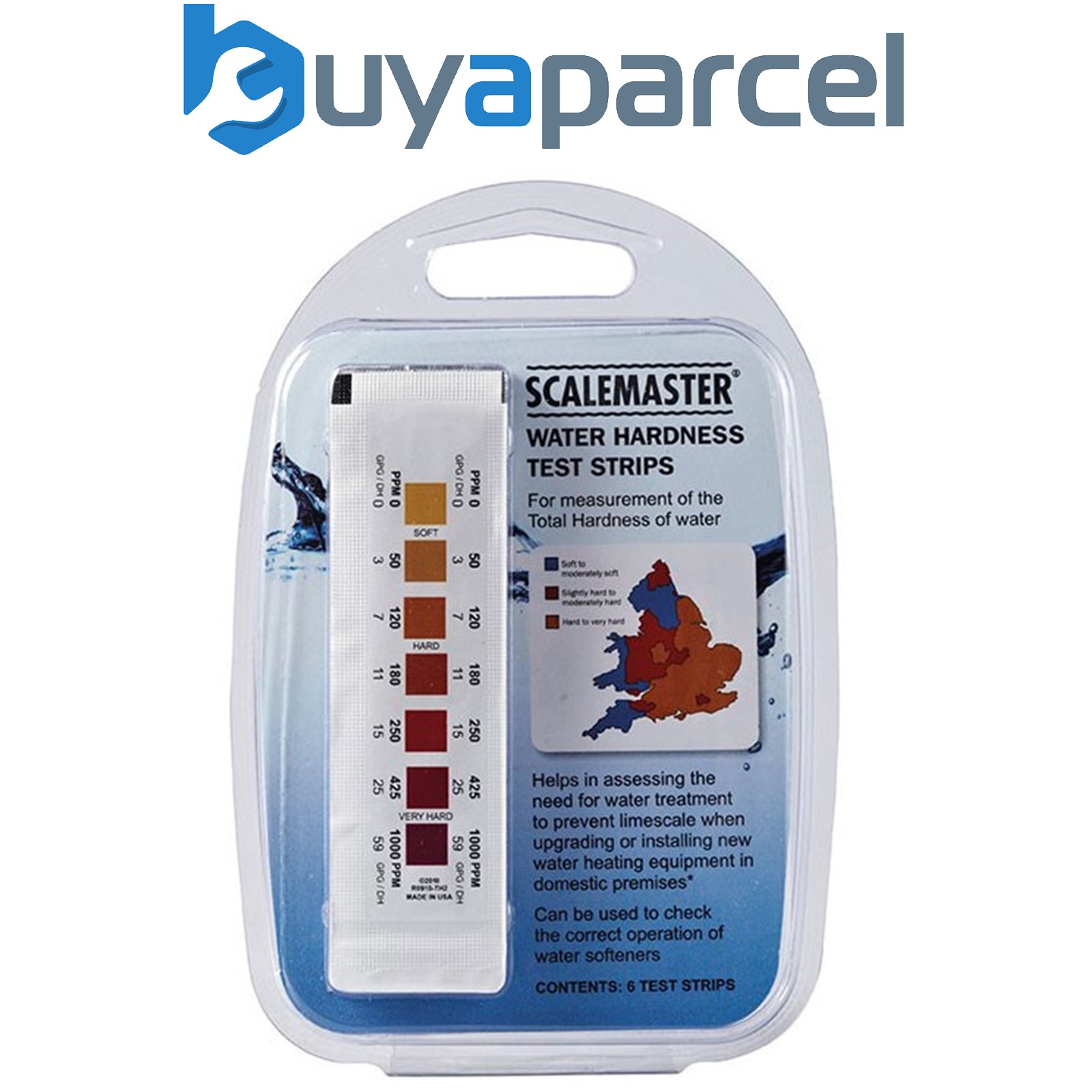 6 x Total Water Hardness Test Strips Kit Easy & Accurate Water Softener Test eBay