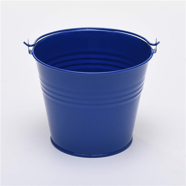 FIVE 10cm 4" METAL BUCKETS pots pails tins herb planter sweet tree