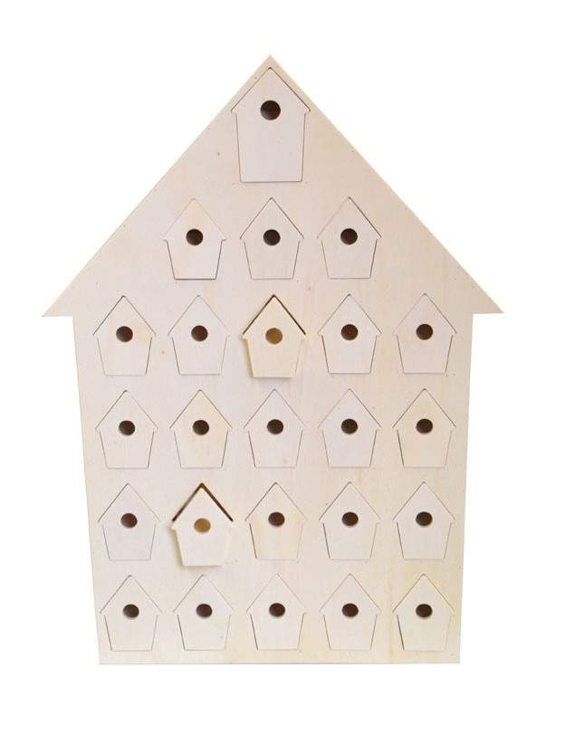 Plain Wooden Advent Calendars Unfinished And Ready To Decorate Make Your Own EBay