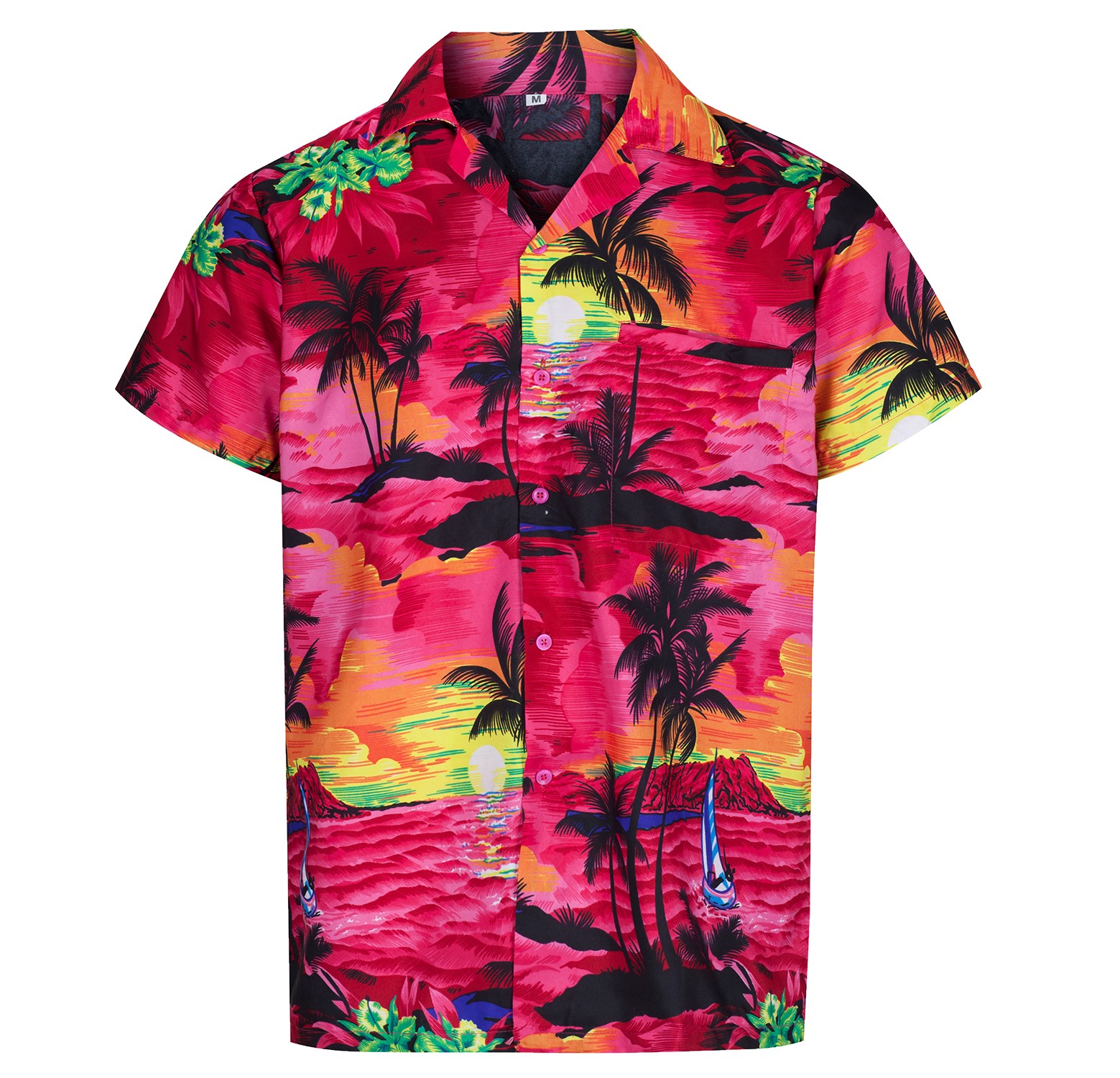 Men's Hawaiian shirt stag beach Hawaii summer holiday aloha party fancy dress