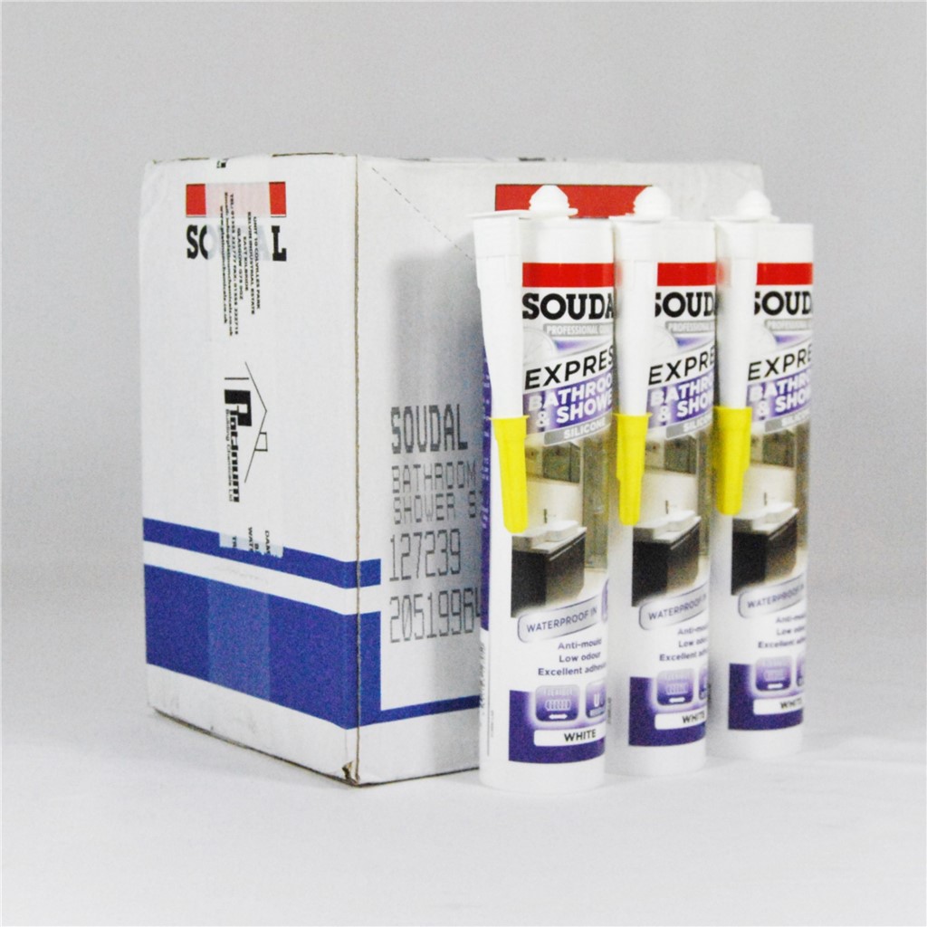 SOUDAL EXPRESS BATHROOM & SHOWER SANITARY ANTI MOULD NEUTRAL SILICONE