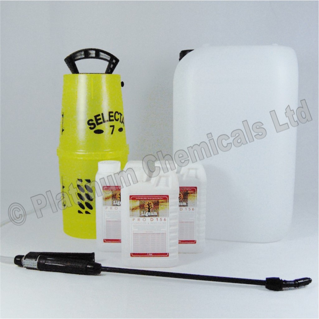 LIGNUM PRO D156 WOODWORM & DRY ROT KILLER WOOD TREATMENT 3L SPRAY KIT