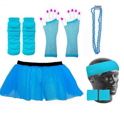 NEON TUTU SKIRT FANCY DRESS & ACCESSORIES HEN PARTY UV RAVE FUN RUN - Picture 6 of 11