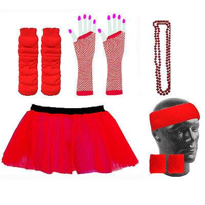 NEON TUTU SKIRT FANCY DRESS & ACCESSORIES HEN PARTY UV RAVE FUN RUN - Picture 8 of 11