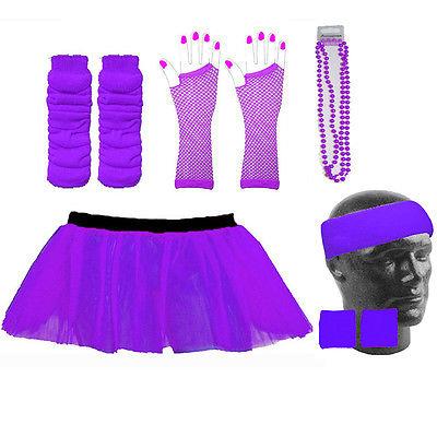 NEON TUTU SKIRT FANCY DRESS & ACCESSORIES HEN PARTY UV RAVE FUN RUN - Picture 3 of 11