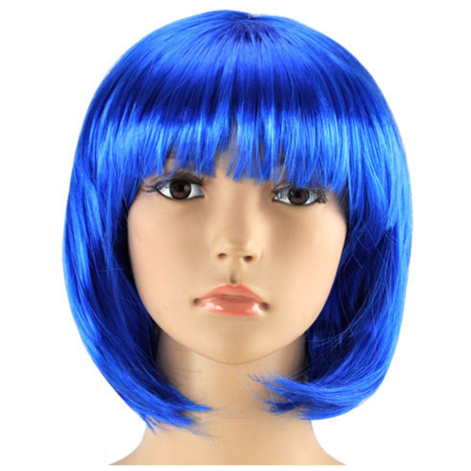 WOMENS LADIES SHORT BOB WIG FANCY DRESS COSPLAY WIGS POP PARTY