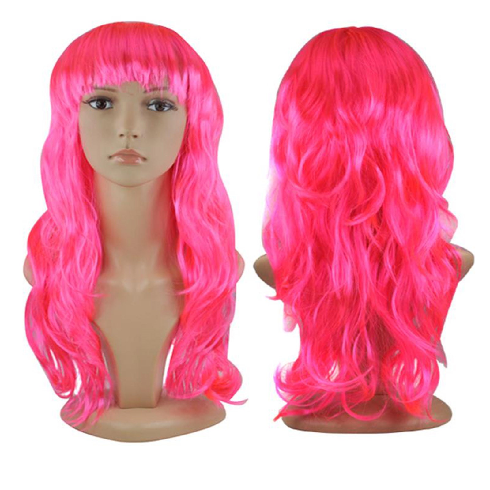 Womens Ladies Long Wavy Curly Fancy Dress Cosplay Wigs Pop Party