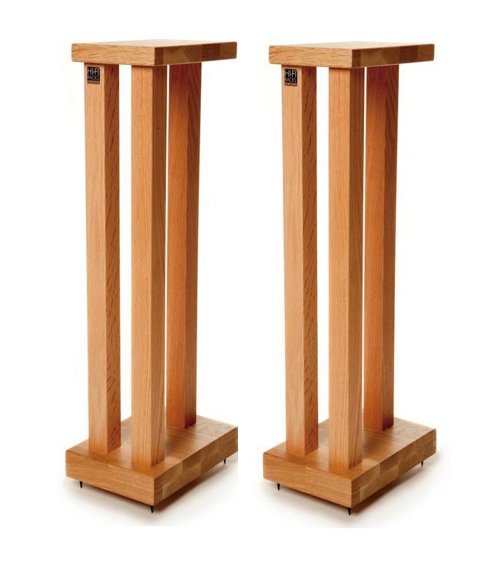 HiFi Racks Slimline Speaker Stands (Pair) 500mm Oak