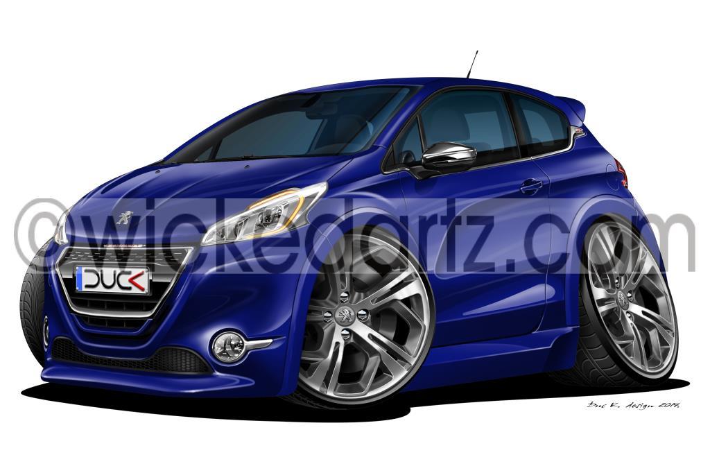 WickedArtz Cartoon Peugeot 208 GTi GT (7 Colours) iPhone 4/5/6/7 ... WickedArtz Cartoon Peugeot 208 GTi GT (7 Colours) iPhone 4/5/6/7 ...