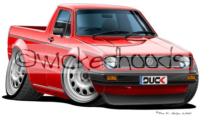 Wickedhoods Cartoon Car Hoovolkswagen Vw Golf Mk1 Wickedhoods Cartoon Car Hoovolkswagen Vw Golf Mk1
