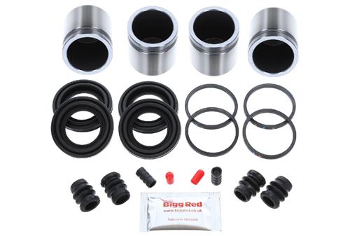 Brakemasters Front Brake Caliper Rebuild Kit For Kawasaki ZRX1200 DFF (2015) - Seals & Pistons