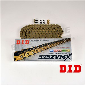 DID 525 Pitch ZVMX Gold Chain to fit Kawasaki ZX10R D6-D7 (525 OE