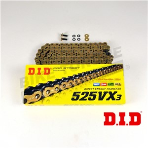 DID 525 Pitch VX3 Gold Chain for Kawasaki ZX10R /RR (Inc ABS) (525