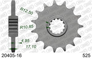 AFAM 525 Pitch Steel Front Sprocket 16T to fit Honda VFR 400 R