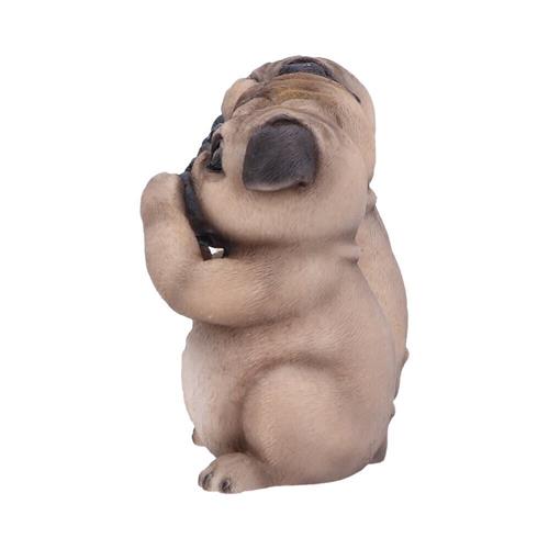 Three Wise Pugs - Hear No, Speak No, See No Evil Figurines