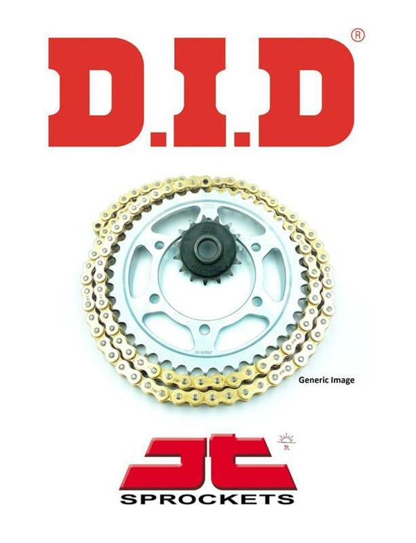 KTM 1190 Adventure / R 13-16 DID ZVMX Gold X-Ring Chain & JT Quiet
