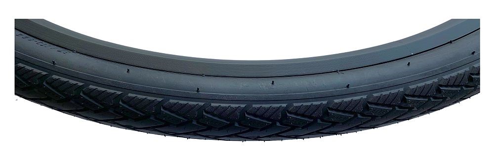 Pneumatico + Camera D'Aria Bici Ibrida Baldys 700x35c Nero - Battistrada Slick ETRTO 35-622