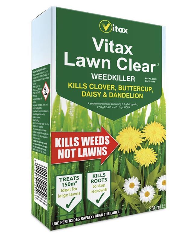 Vitax Lawn Clear 2 Weedkiller Kills Clovers Dandelions Buttercups 250ml 5lc256 5012042125066 Ebay