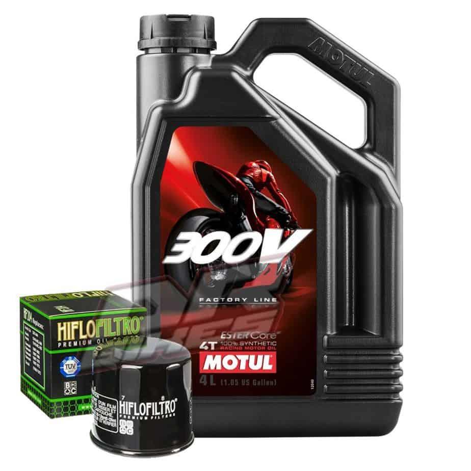 Kawasaki ZX636 B1 B2 ZX6R Ninja 03 04 Motul 300V 10W40 and Oil