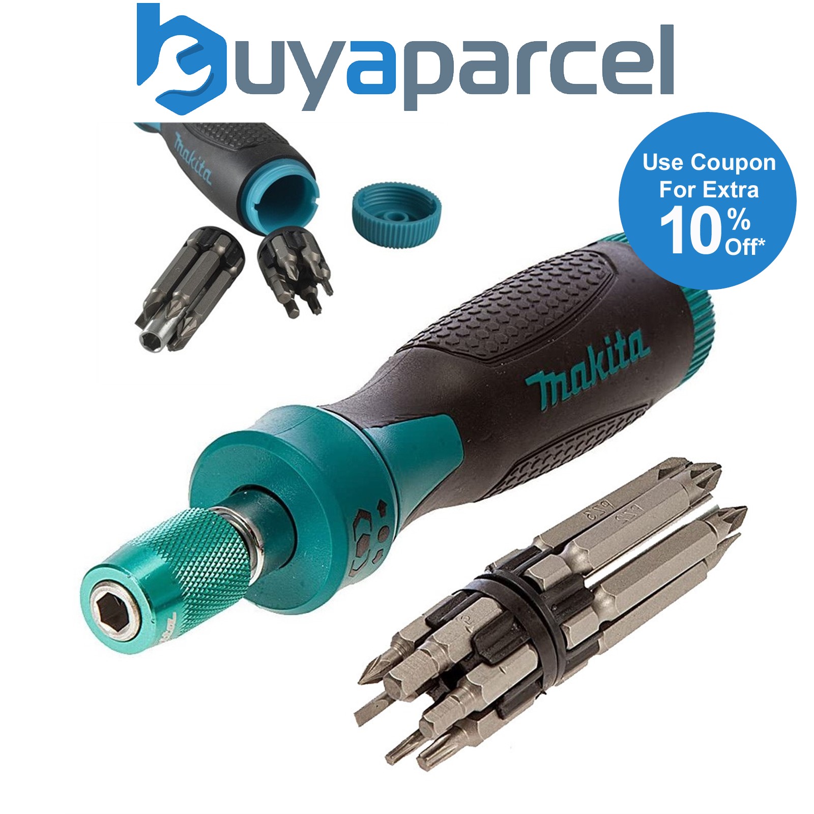 MAKITA 13 in1 Ratchet Screwdriver Bit Set Pozi Hex Torx  