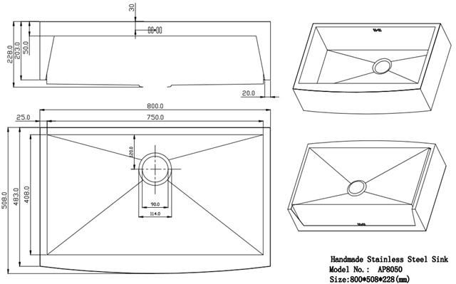 Details About Butler Belfast Sink Single Bowl Brushed Stainless Steel Extra Large Sink 3120f