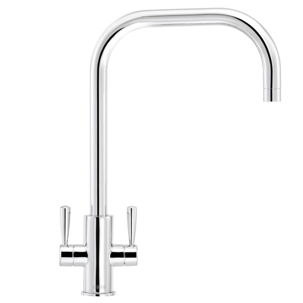Franke Ascona USpout Mono Mixer Twin Lever Chrome Kitchen Tap Nesstar
