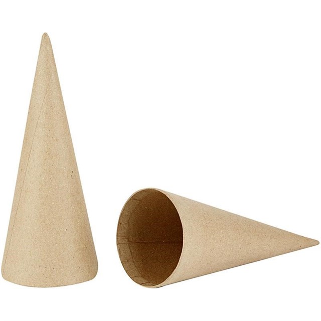 .com : paper mache cones  Paper mache crafts, Paper mache cone,  Crafts