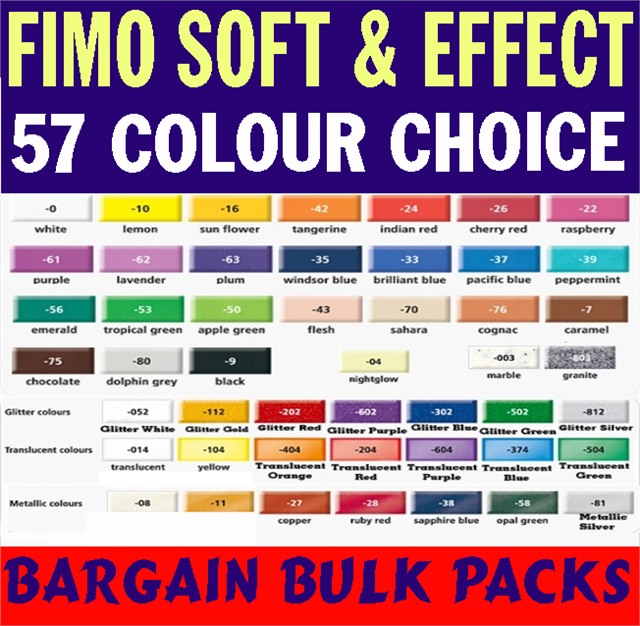 Fimo Professional Colour Chart