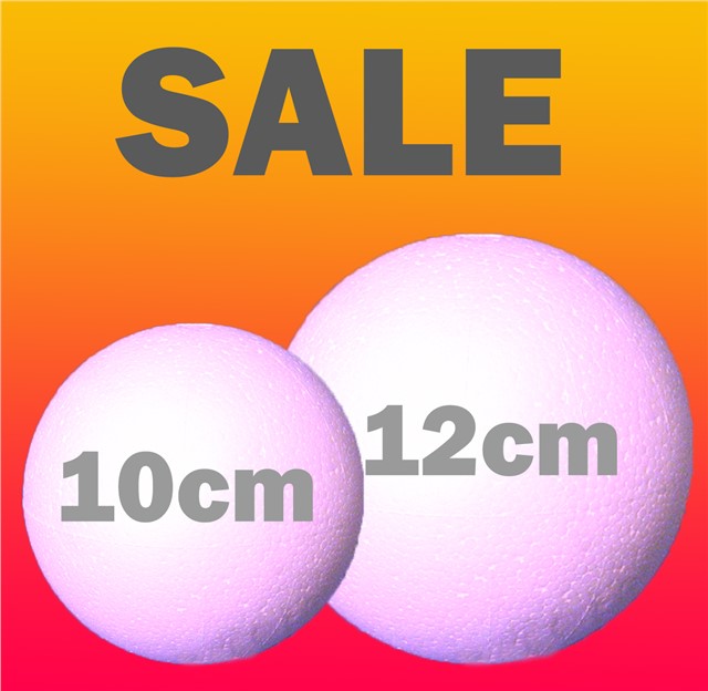 Large 300mm -12 inch Polystyrene Balls in 2 HOLLOW HALVES for