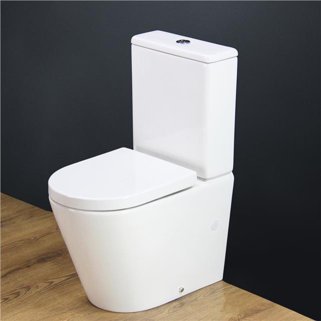 KLARA Toilet WC Wall Hung Mounted Cloakroom round pan Soft Close Slim Seat