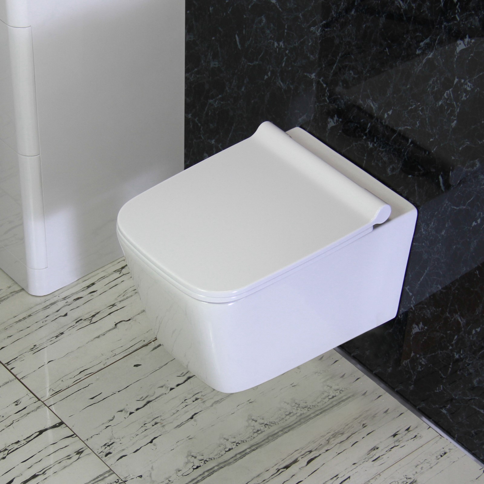 Toilet WC Squat Urinal Wall Hung Mounted Ceramic White Pissoar 350 W 