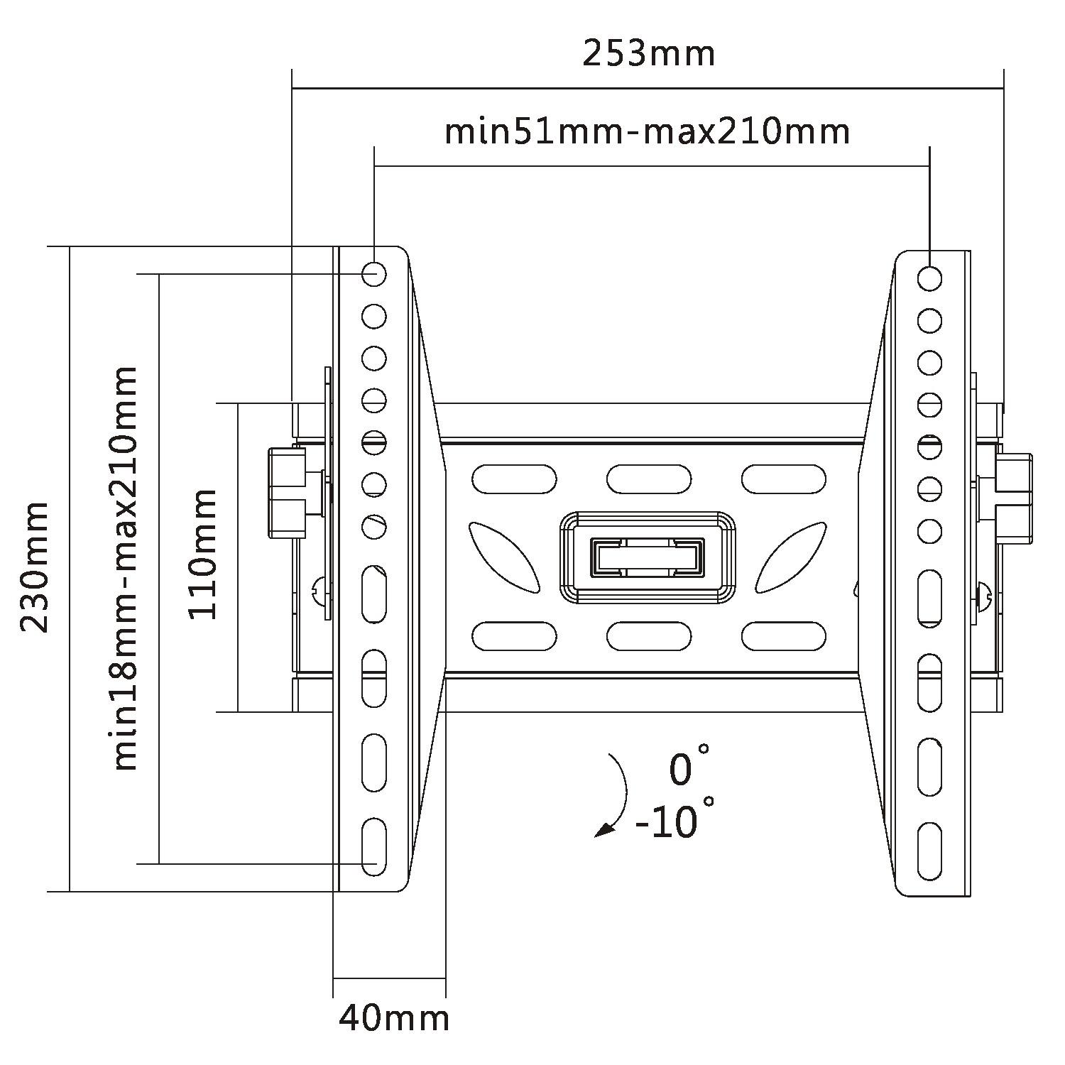 Fits Ue32n5300akxxu Samsung 32 Tv Bracket Wall Mount Fully Adjustable