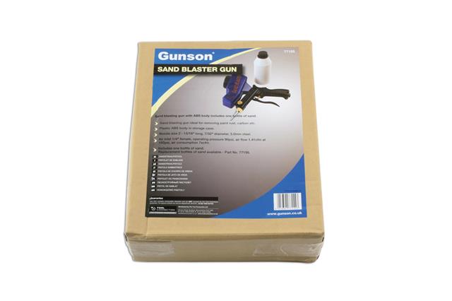 Gunson 77155 Sand Blaster Gun Gravity Fed Inc Sand For paint rust carbon etc