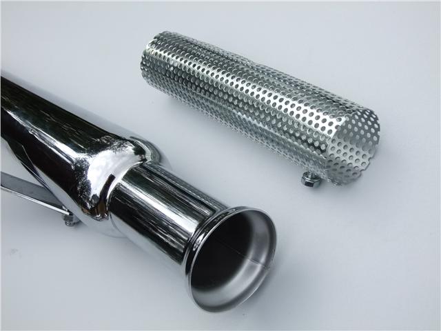 Straight Tulip Style Silencer Ideal for Triumph Cafe Racers 