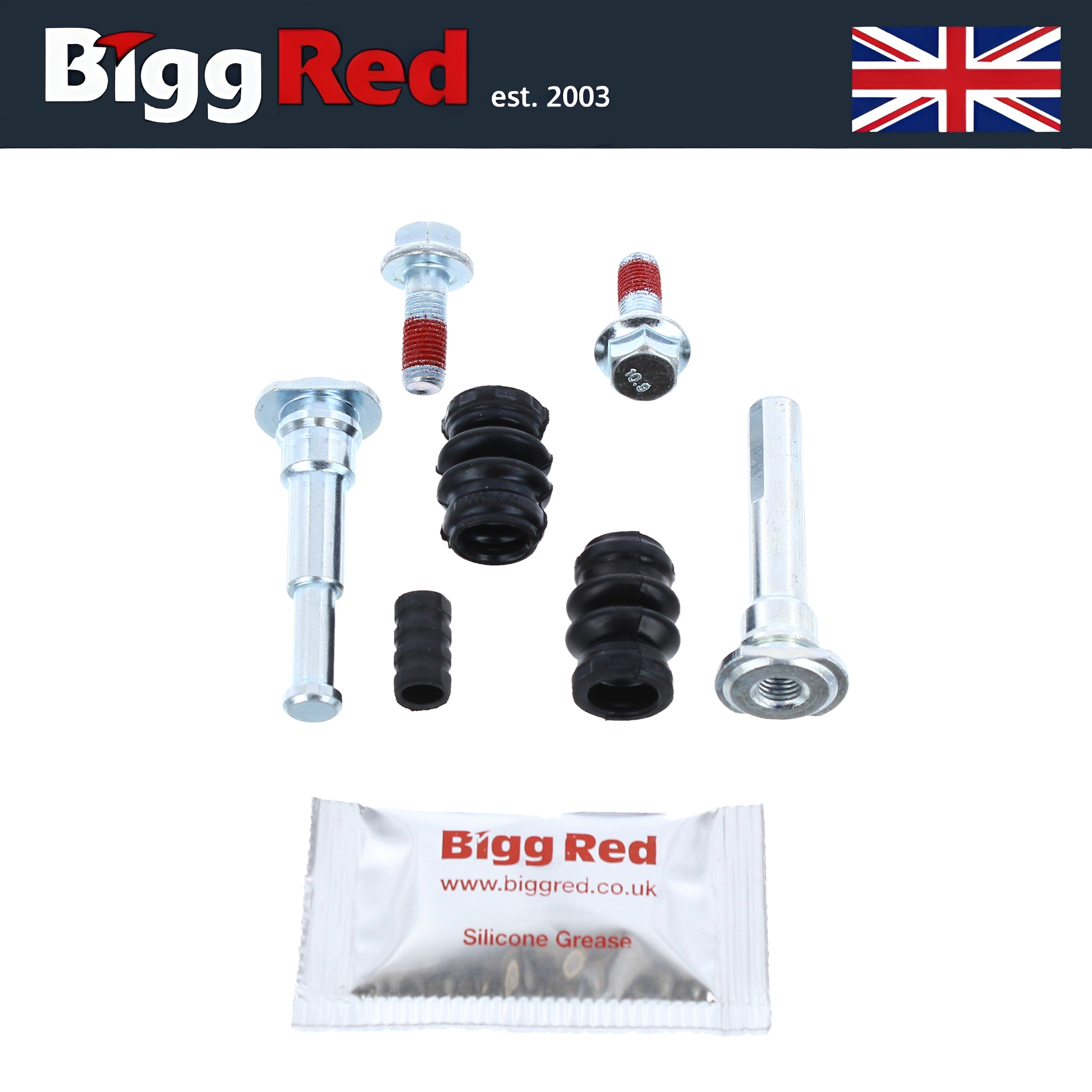 thumbnail image 2 of Front Brake Caliper Slider Bolt Kit For Audi TT 1998-2014 – Left & Right By BIGG RED (BRH1306AX) 2 of 6