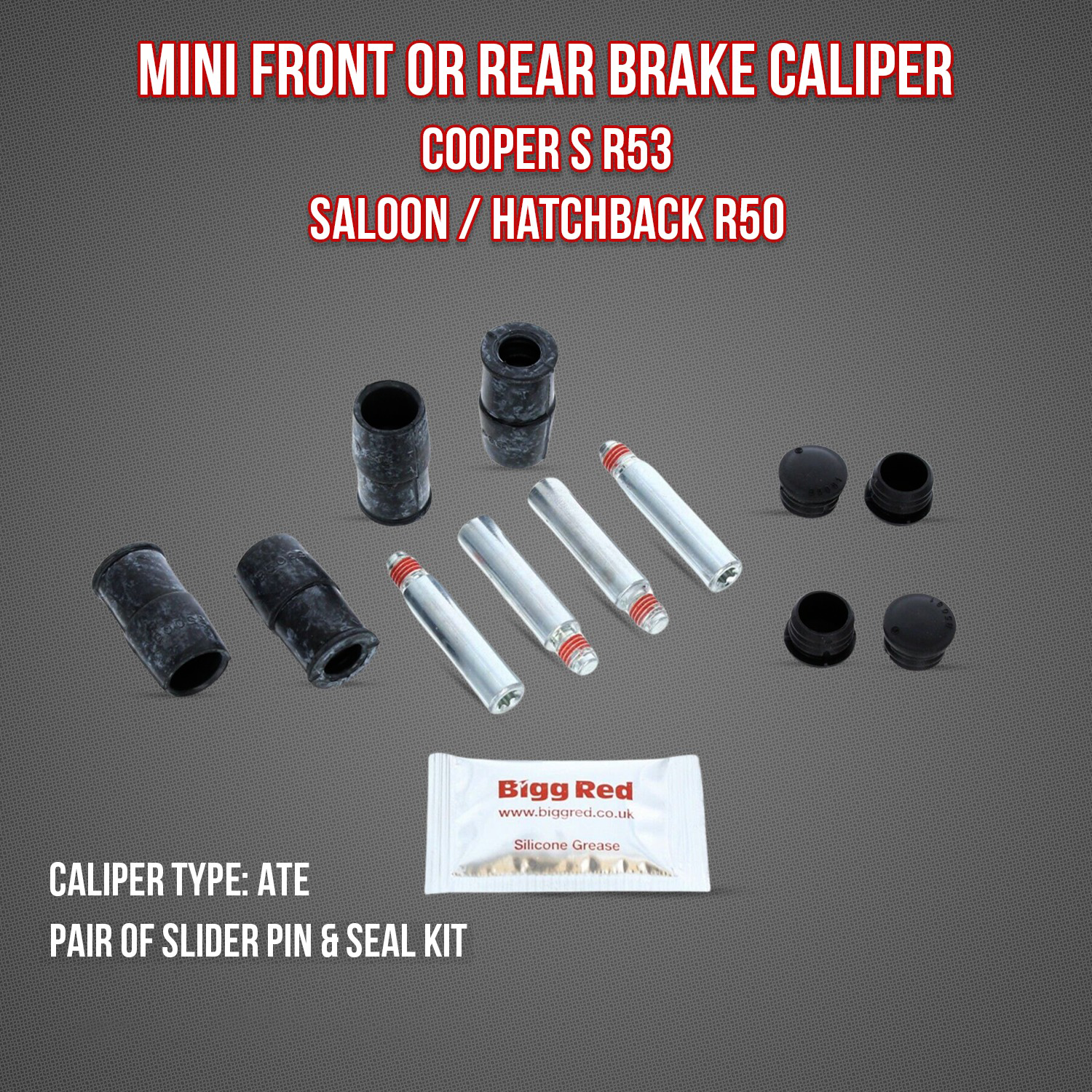 Rear Brake Caliper Seal Rebuild Repair Kit For MINI R50 R52 R53 2002-2006 – Bigg Red BRK203418