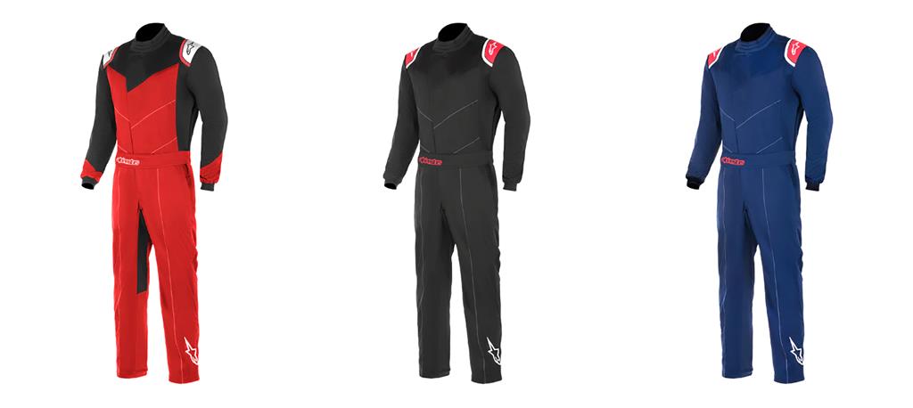 Alpinestars KMX-9 V2 Adult Kart Suit - Level 2 (2020) - Black/White Or Black/Orange