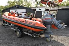 Tornado 6.5 meter inflatable rib boat Twin 70 hp Yamaha Engines