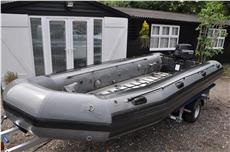 Zodiac Milpro WB 525 Inflatable Boat with Evinrude 55hp MFE Outboard Engine 