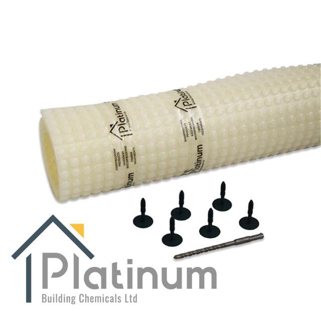 DM3 PRO Damp Proof Membrane Kit - 2.5M² (With Plugs) Mesh Lath Plaster Membrane