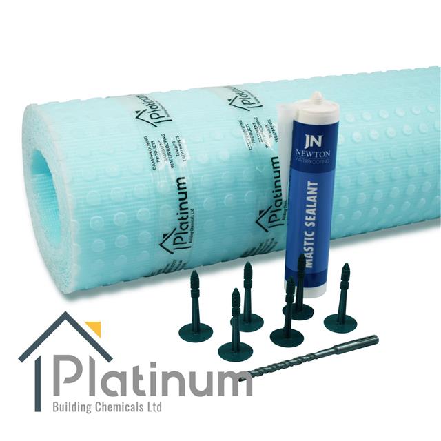 DM2 ECO Damp Proof Membrane Kit 2.5M² (Plugs & Mastic) Mesh Lath