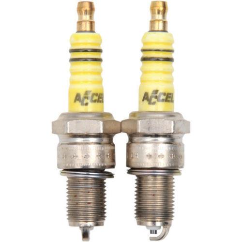 Pair Of Accel UGroove Spark Plugs For HarleyDavidson Twin Cam & Evo