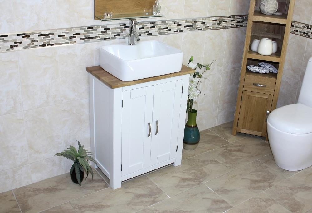 bathroom sink unit white