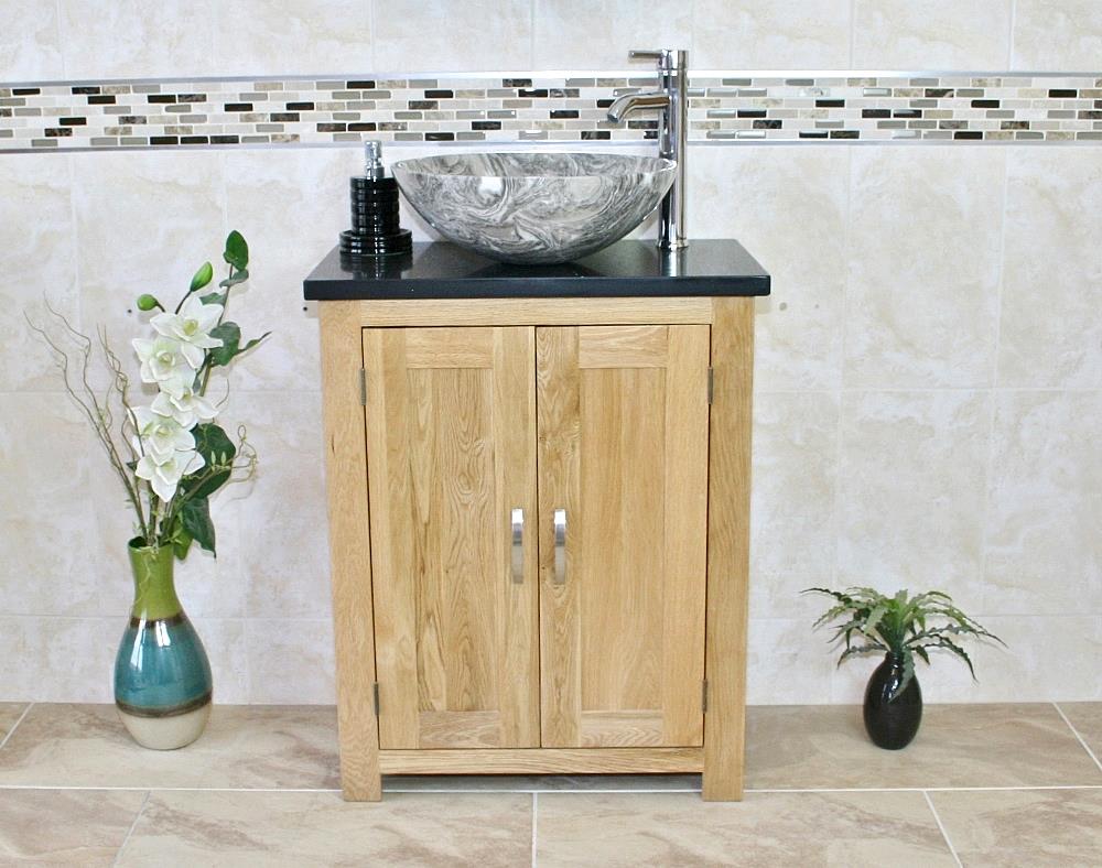 Solid Oak Bathroom Vanity Unit