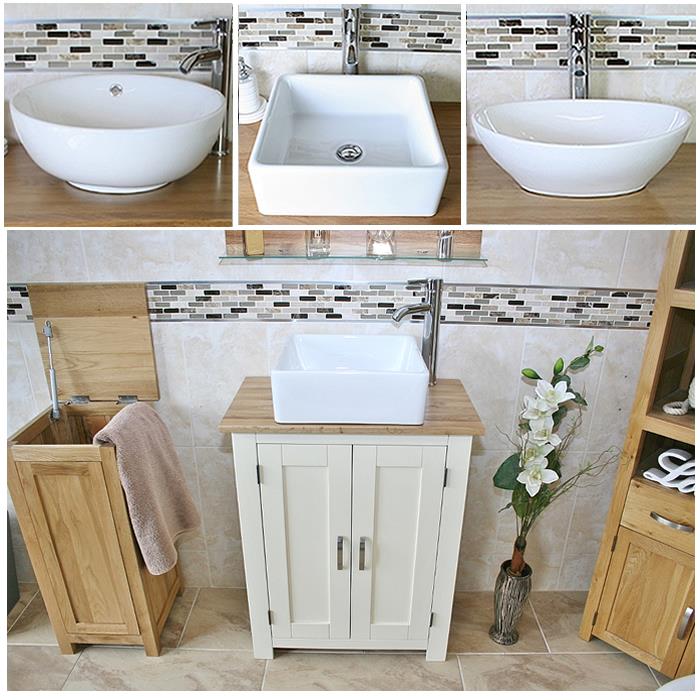 Bathroom Cloakroom Sink Oak Bathroom Sink Unit White eBay