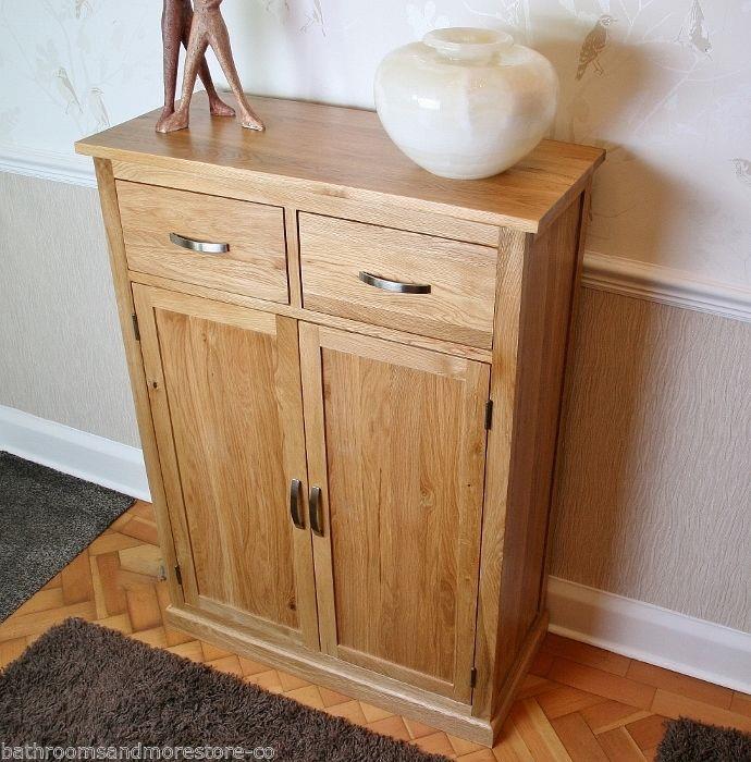 Oak Furniture Shoe Cupboard Hall Storage Unit With Drawers H112 X