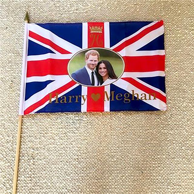 British Royal Wedding Party Decor 45 cm x 30 cm Nylon Union Jack Flag 