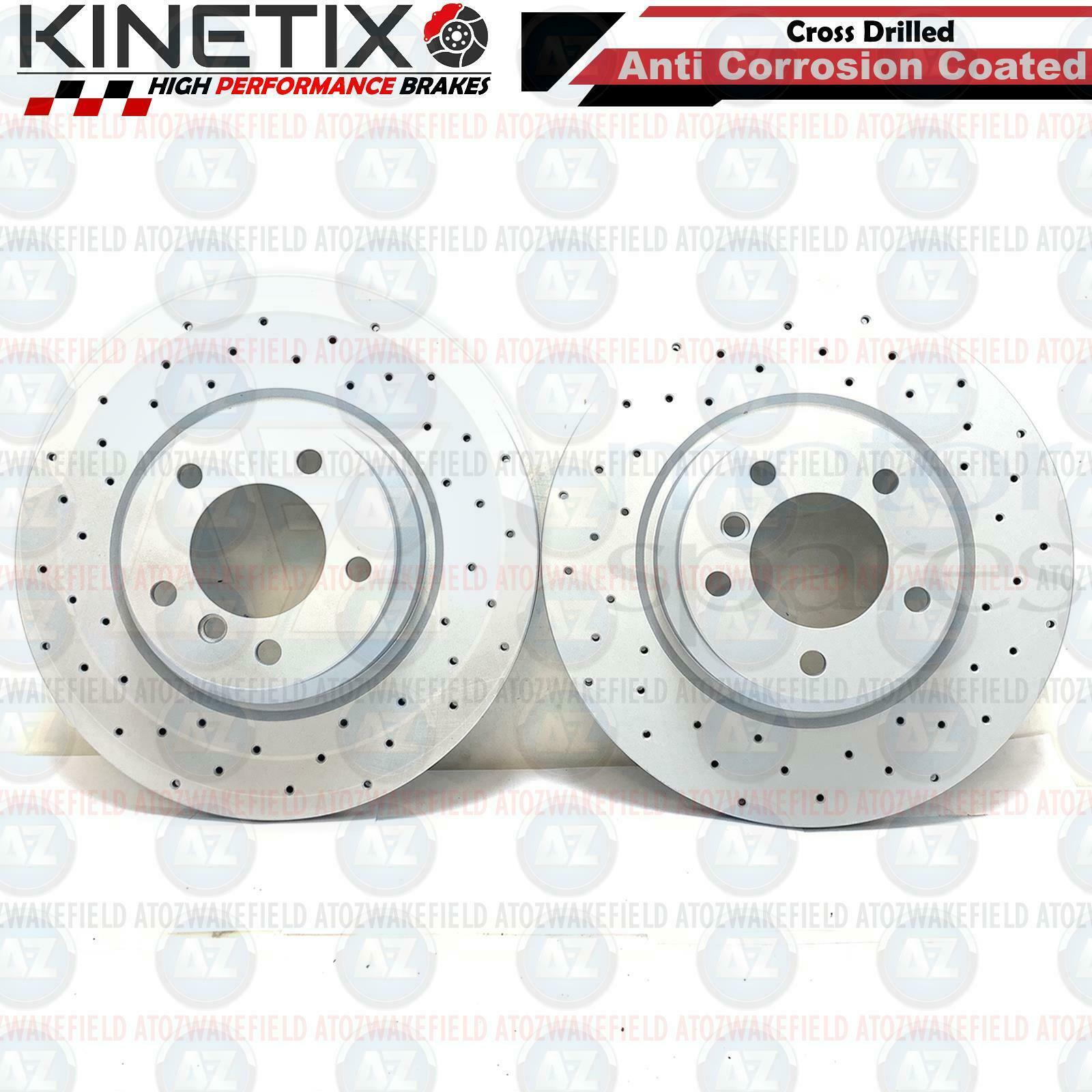 330mm Front Drilled Brake Discs & Brembo Pads With Wear Sensor – For BMW 1 Series, 3 Series
