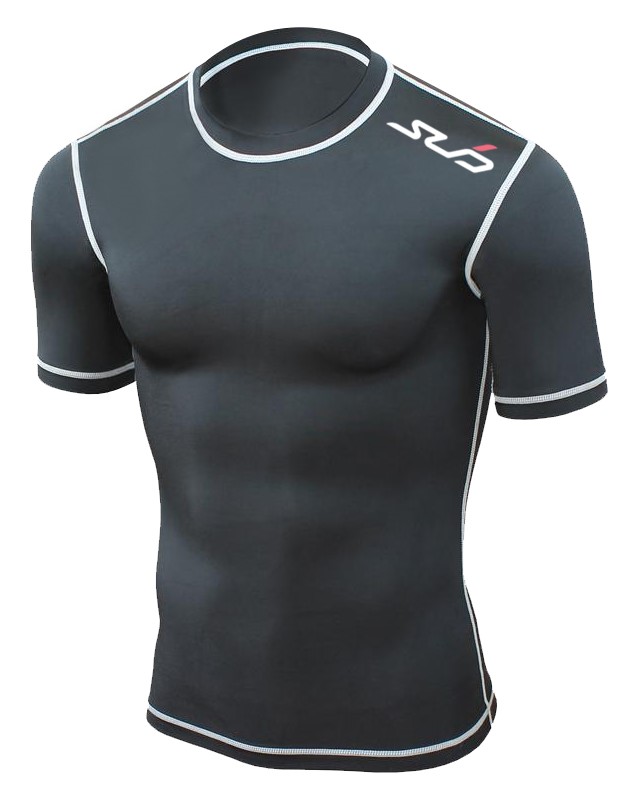 Sub Sports DUAL Mens Compression Top Base Layer Body Armour Skin Tight ...
